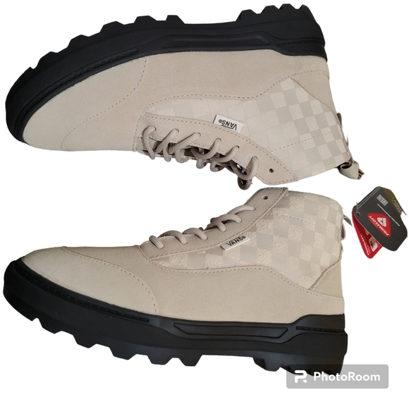 Vans Checkerboard Colfax Boot MTE-1 Leather Shoes in Cream Size 5 M /6.5 W - Picture 3 of 8